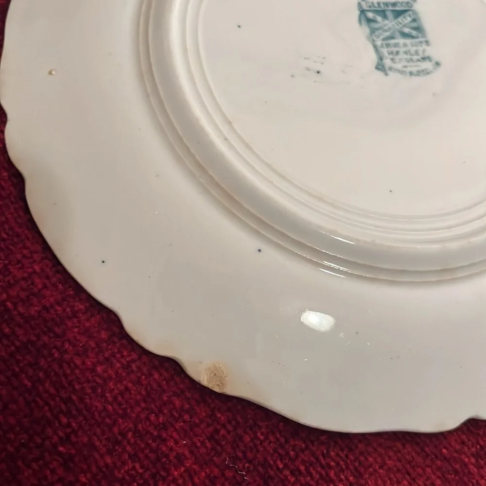 Vintage Glenwood 7” Semi-Porcelain Plates Set of 3 J.H.W. & Sons Hanley, England